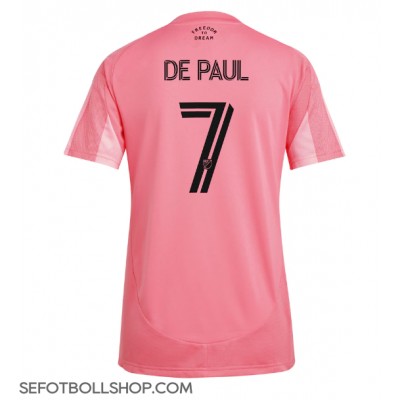Billiga Inter Miami Rodrigo De Paul #7 Hemma fotbollskläder Dam 2025-26 Kortärmad Billiga Inter Miami Rodrigo De Paul #7 Hemma fotbollskläder Dam 2025-26 Kortärmad